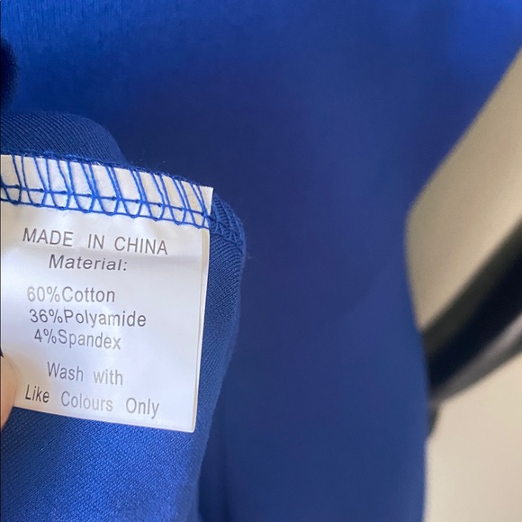 Sarin Mathews Blue Off-Shoulder Short Sleeve High Low Dress NWTs - Picture 11 of 11